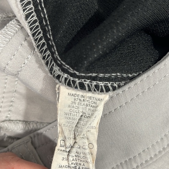 Prana nylon hiking pants size 8 women’s light gray roll up to Capri - Picture 10 of 16
